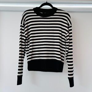 J.Crew Supercozy Mockneck Pullover in Stripe